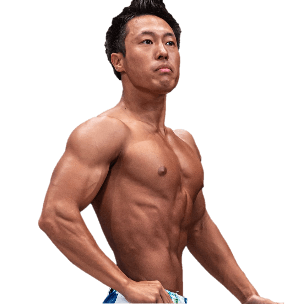 after,かっこいい体型の男性