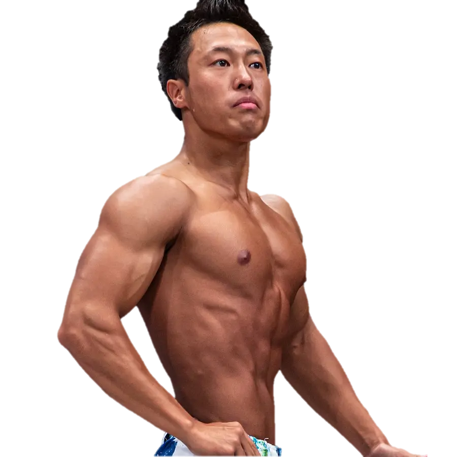 after,かっこいい体型の男性